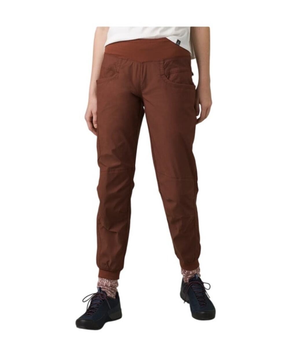 Prana Women's XL Brown Raisin Cotton Pull On Kanab Durable Jogger Pants Pockets